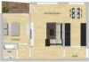 Vollständig renovierte 2-Zimmer-Wohnung mit Balkon im Herzen von MB-Büderich - visualisierter Grundriss