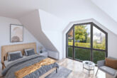 Familienfreundliche Doppelhaushälfte mit idyllischem Eckgrundstück in bevorzugter Lage von Büderich - Schlafzimmer 2 Visualisierung