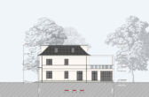 Erstbezug! Einzigartige Neubau Villa mit Aufzug im Villenviertel Alt-Meererbusch - Blick von Süd-Osten