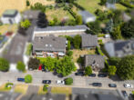 Vollvermietetes Immobilien-Ensemble mit großem Garagenhof in absoluter Top-Wohnlage von MB-Büderich - Drohnenansicht Front