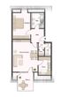 Charmante 2-Zimmer-Wohnung mit Einbauküche in beliebter Lage von Meerbusch-Büderich - Grundriss