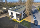 Ca. 400 m² großes Bürogebäude mit ca. 8 m hoher beheizbarer Halle in gesuchter Lage von Düsseldorf-Heerdt! - Außenansicht