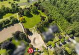 Erste Linie Golfplatz - ca. 9.442 m² Südgrundstück in Alt-Meererbusch mit ca. 100 m Golfplatzfront - Drohnenansicht